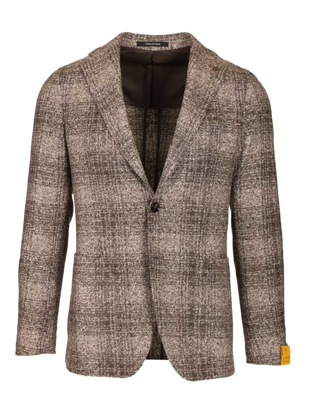 Tagliatore Men Blazer In Wool And Silk Jersey