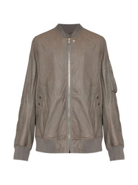 Rick Owens Men Aviator Leather Jacket
