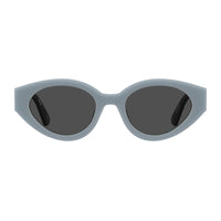 Moschino Sunglasses Cat Eye Full Rim, Pink Frame and Pink Silver Mirror Lens MOS160/S035J2S