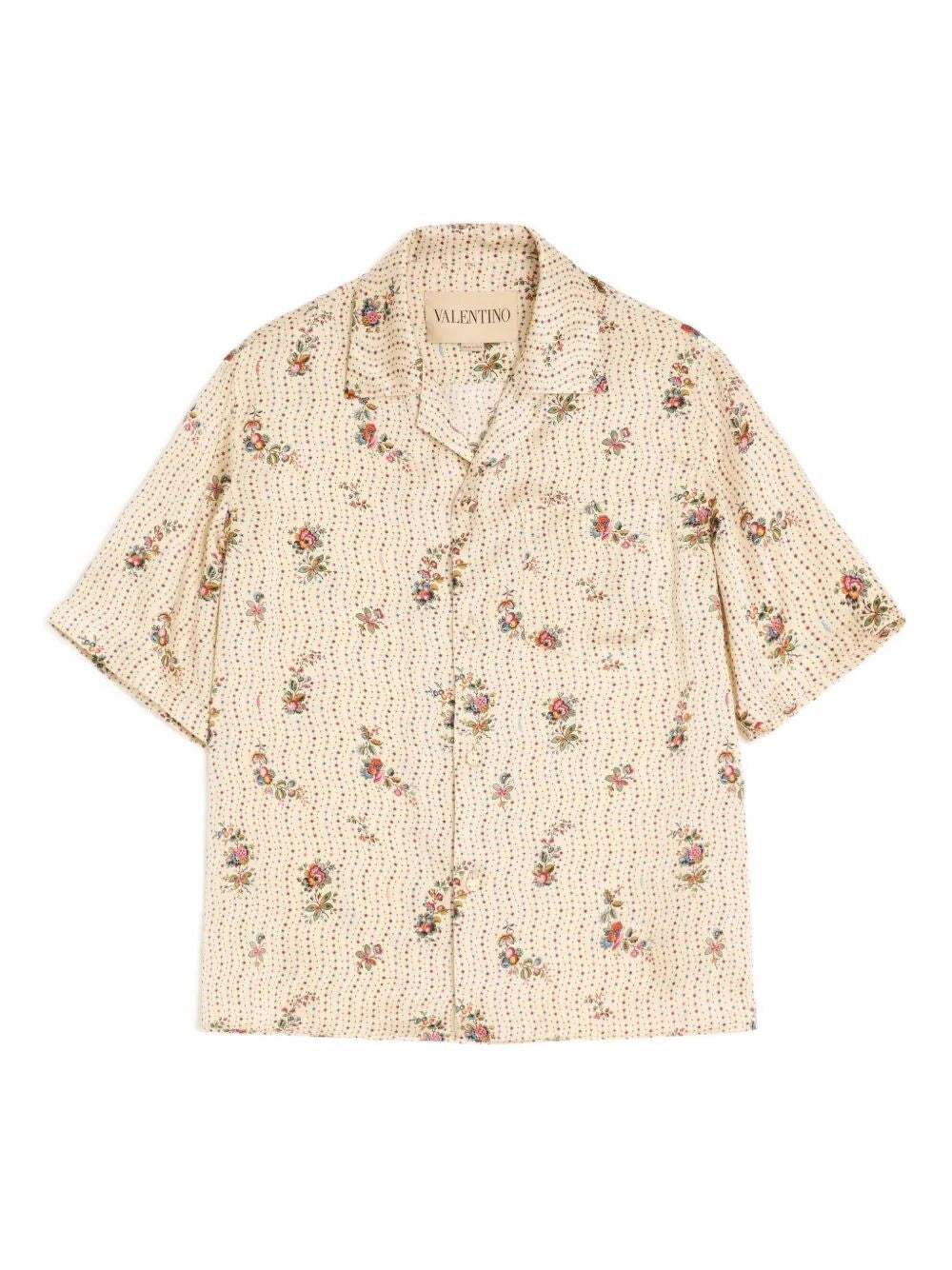 Valentino Garavani Men `Papier Floral` Bowling Shirt