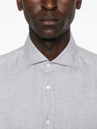Brunello Cucinelli Men Cotton And Lyocell Shirt