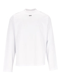 Off-white Off-White Men Negative Arrow Cotton Long-Sleeve T-Shirt