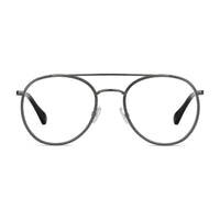 Jimmy Choo Eyeglasses Round Full Rim, Silver Tone Frame and Clear Demo Lenses Lens JC2300YB700