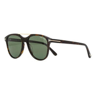 Tom Ford Sunglasses Aviator Full Rim, Black/Havana Frame and Smoke Lens FT109805A