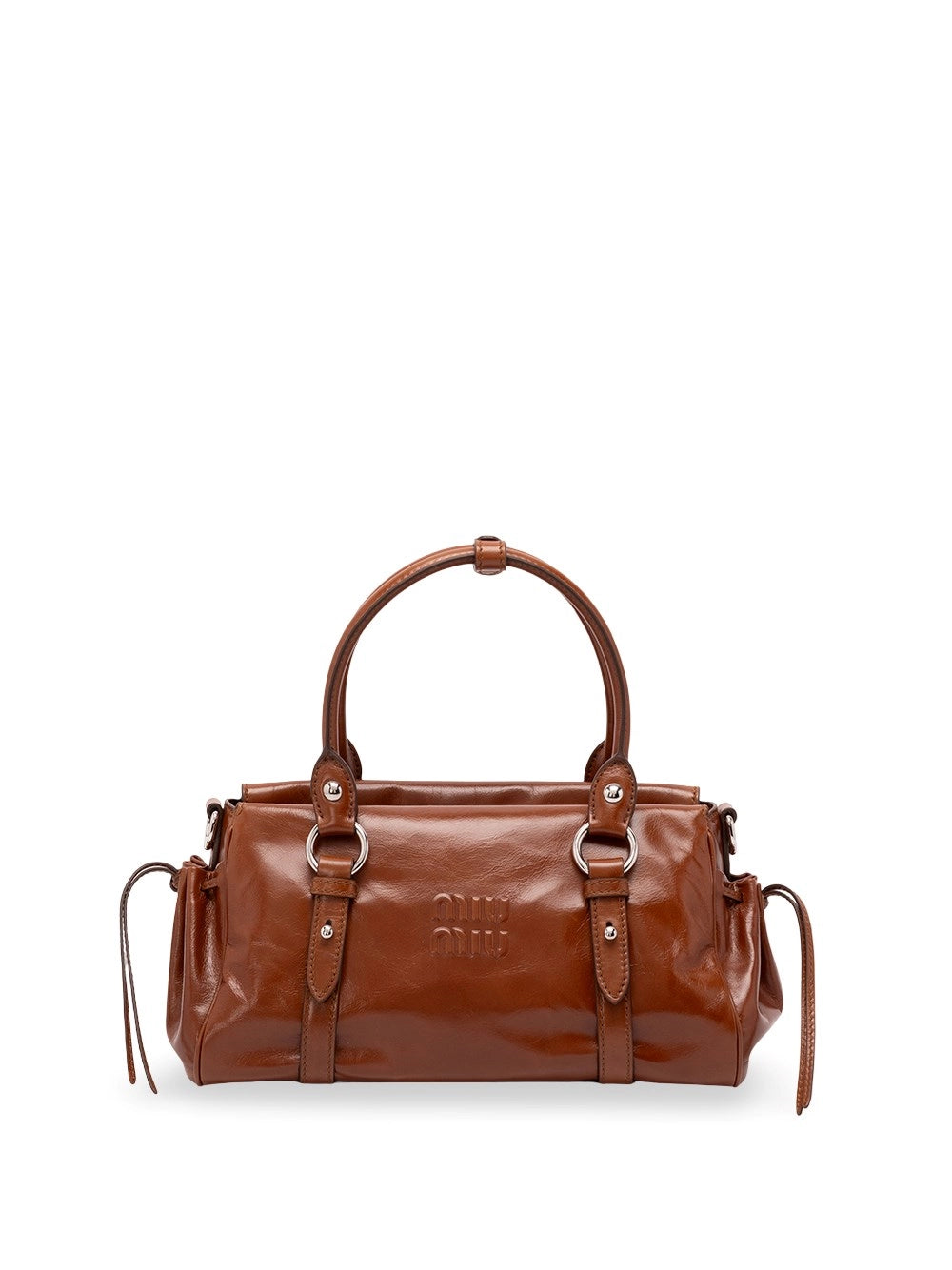 Miu Miu Women Shiny Leather Handbag