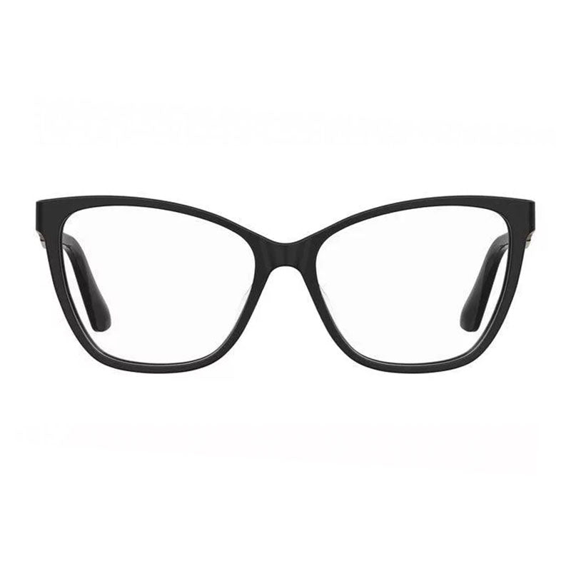 Moschino Moschino Eyeglasses Cat Eye Full Rim, Black Frame and Clear Demo Lenses Lens MOS588080700