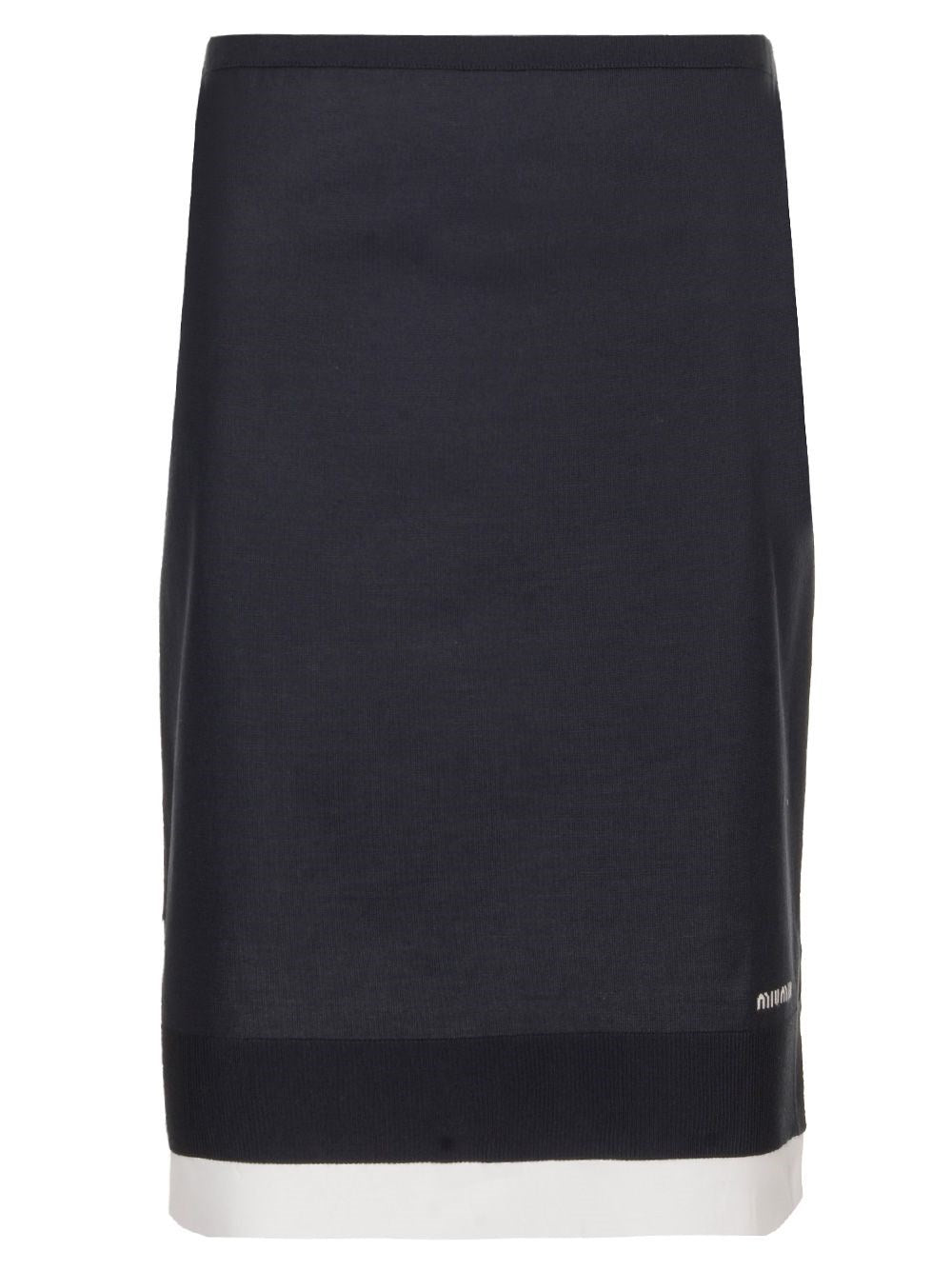 Miu Miu Women Knitted Knee-Length Skirt