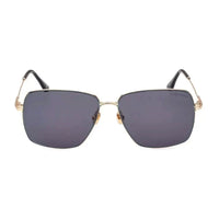 Tom Ford Sunglasses Square Full Rim, Rose Gold Frame and Green Lens FT099428N