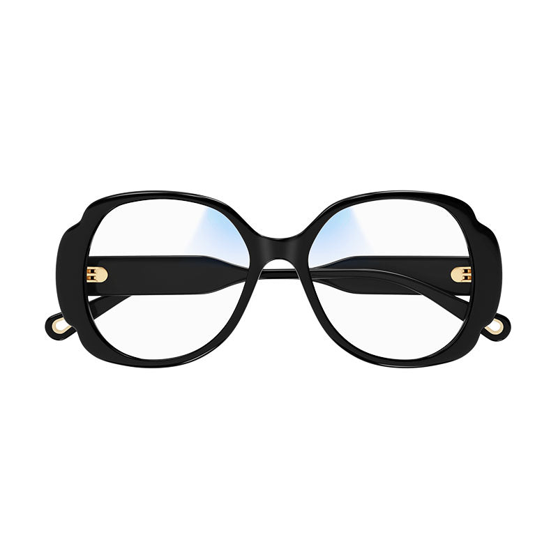 Chloe Chloe Sunglasses Butterfly Full Rim, Black Frame and Transparent Photochromic Lens CH0196S001