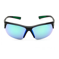 Nike Sunglasses Shield Semi Rim, Black Frame and Green Mirror Lens NIKESKYLONACEMFQ4684012