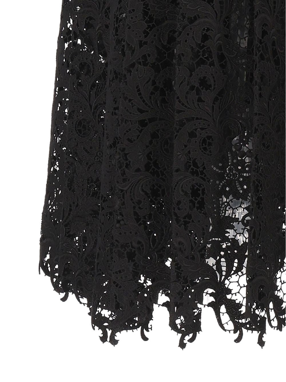 Fendi Women Macramé Lace Midi Skirt