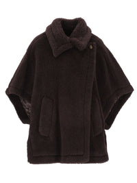 Max Mara Max Mara Women Alpaca And Wool Teddy Cape