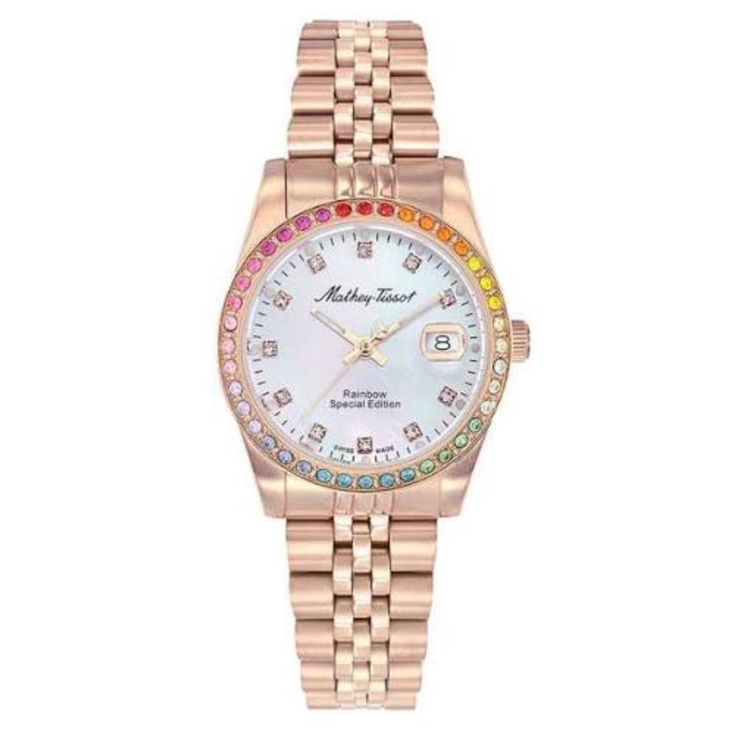Mathey Tissot Mathey Tissot Women's Rainbow White Dial Watch - D809PQI