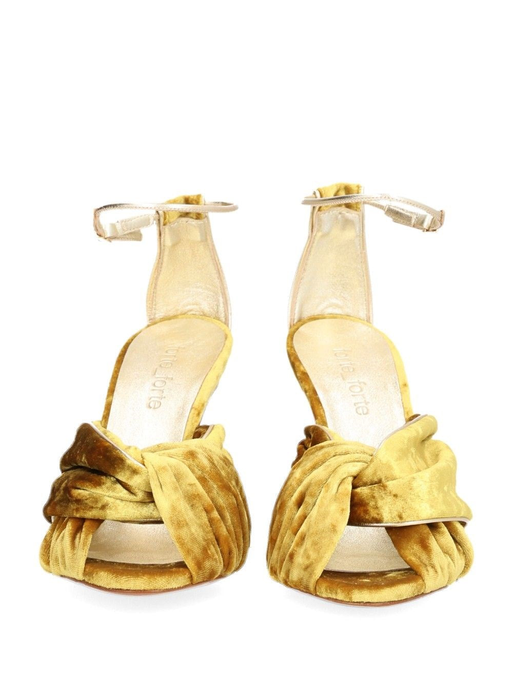 Forte_Forte Women Heliodore High Heel Velvet Crossover Sandal