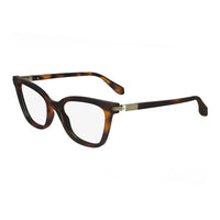 Salvatore Ferragamo Eyeglasses Cat Eye Full Rim, Blue Navy Frame and Clear Demo Lenses Lens SF2991414