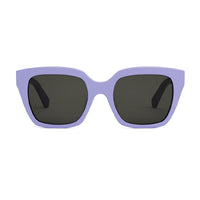 Celine Sunglasses Square Full Rim, Shiny Solid Lilac Frame and Smoke Lens CL40198F78A