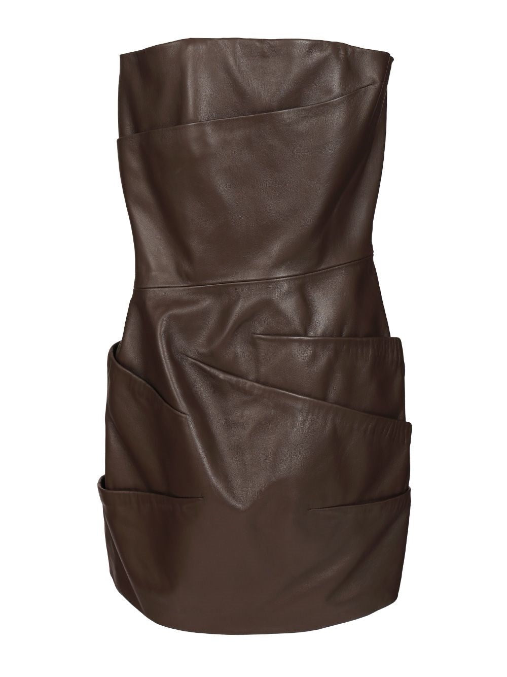 The Attico Women Leather Mini Dress