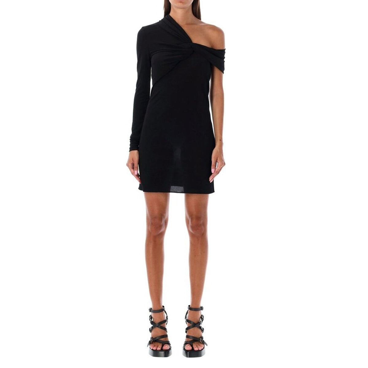 Saint Laurent One Sleeve Dress Women