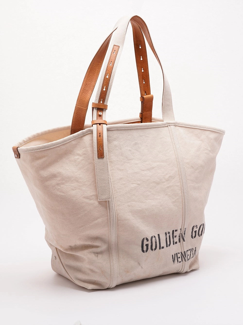 Golden goose Golden Goose Women `24.7 Ew` Canvas Shopping Bag
