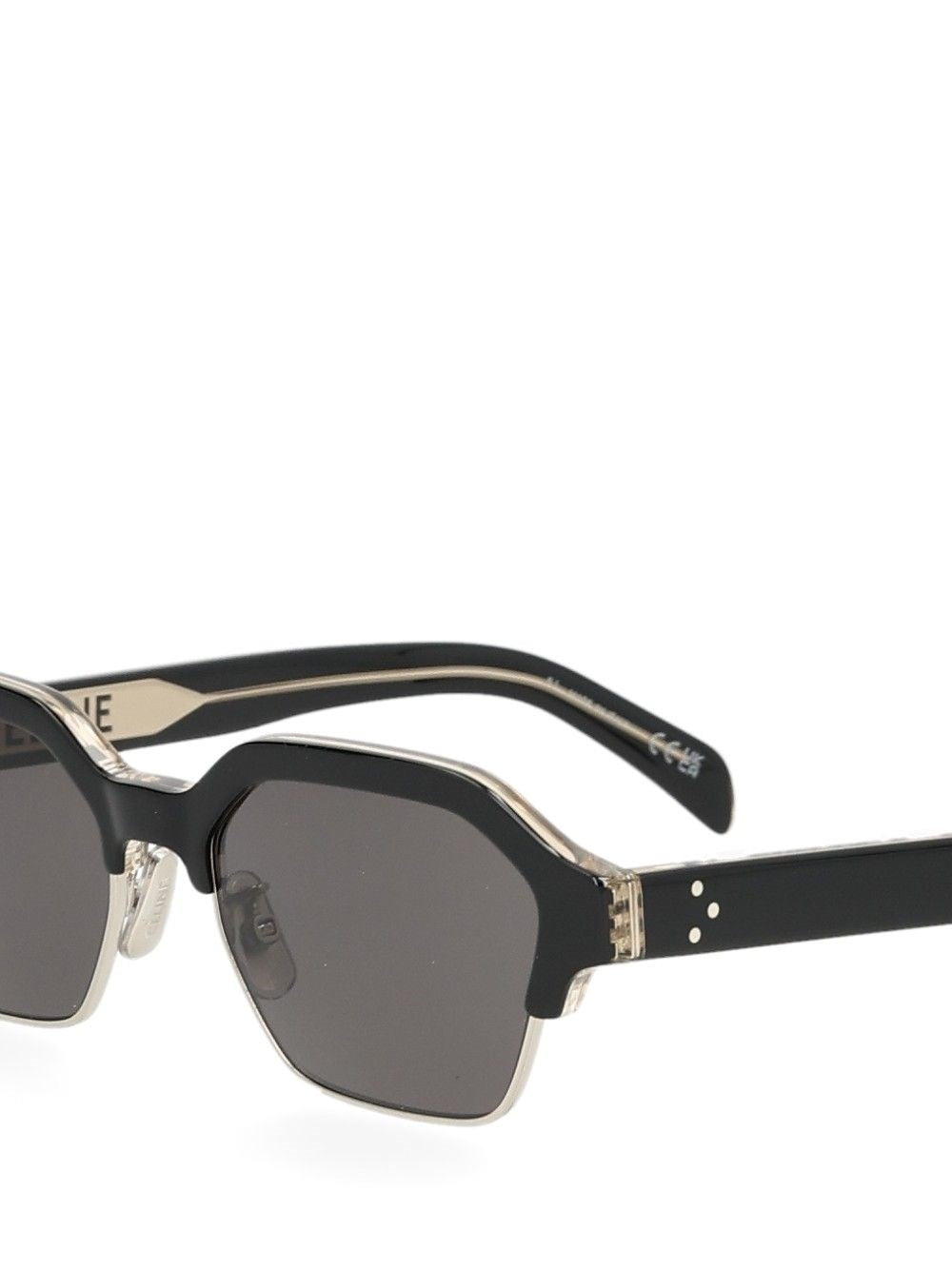 Celine Celine Men Black Frame 63 Sunglasses In Acetate And Metal