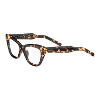 Valentino Eyeglasses Cat Eye Full Rim, Havana Frame and Clear Demo Lens Lens VLX-140B