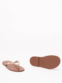 Valentino Garavani Women Rockstud Calfskin Flip-Flops 05Mm