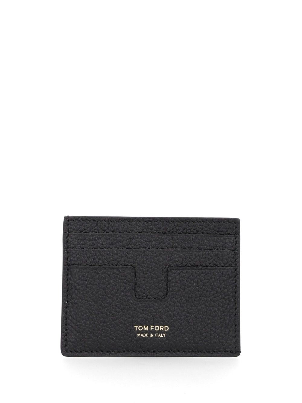 Tom Ford Tom Ford Men T Line Grained Leather Card Holder