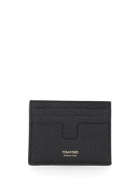 Tom Ford Tom Ford Men T Line Grained Leather Card Holder