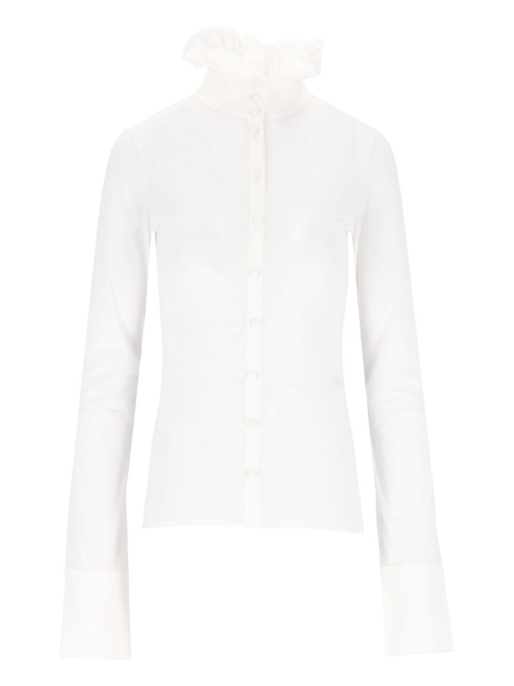 Acne Studios Acne Studios Women "Etilda" Shirt With Ruffled Collar