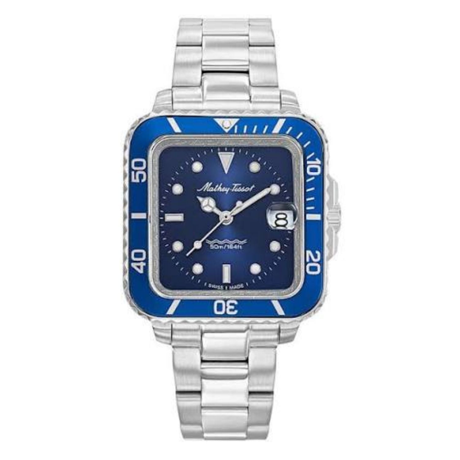 Mathey Tissot Mathey Tissot Men's Vintage Blue Dial Watch - D902QABU