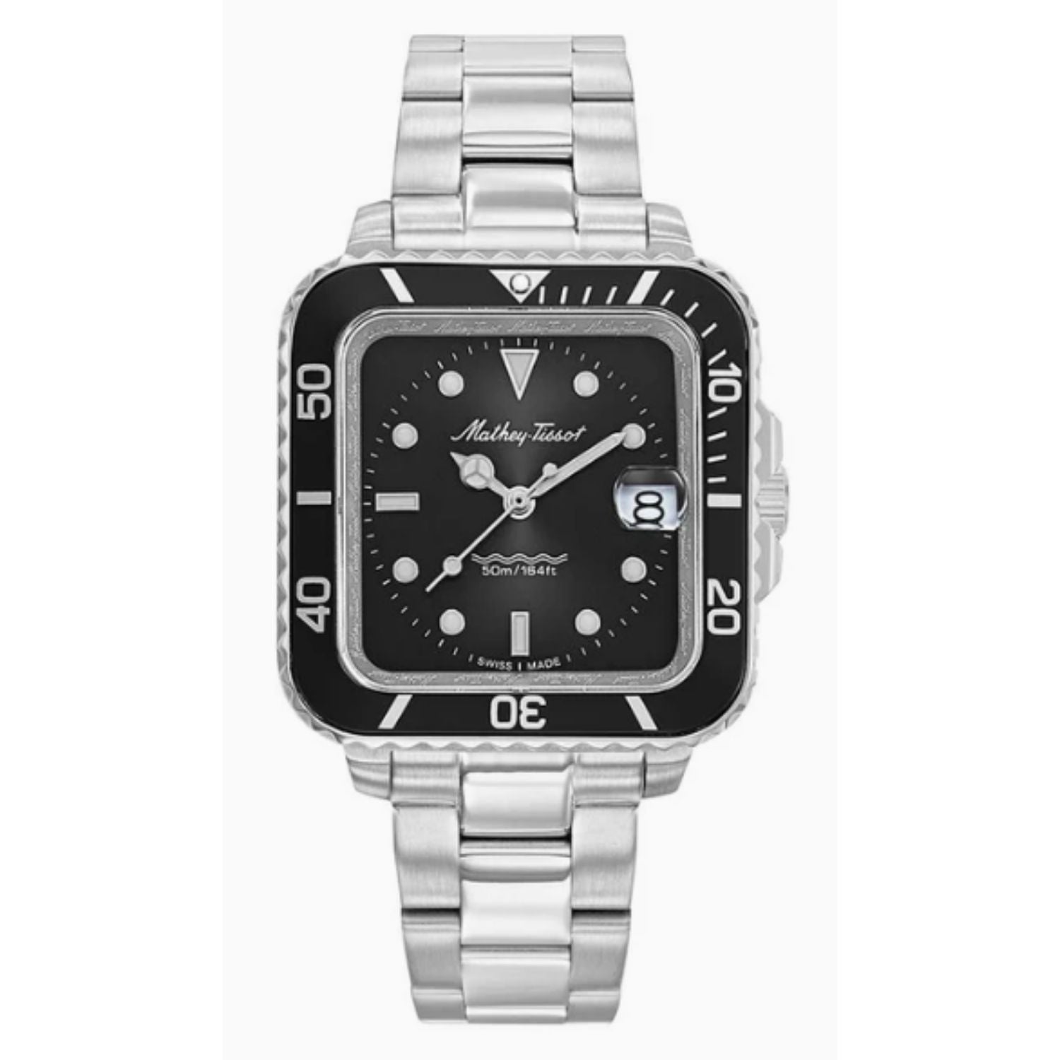 Mathey Tissot Mathey Tissot Men's Vintage Black Dial Watch - D902QAN