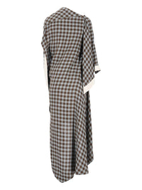 Loewe Women Dress In Viscose And Linen Blend