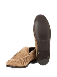 Saint Laurent Women Le Loafer Suede Moccasin