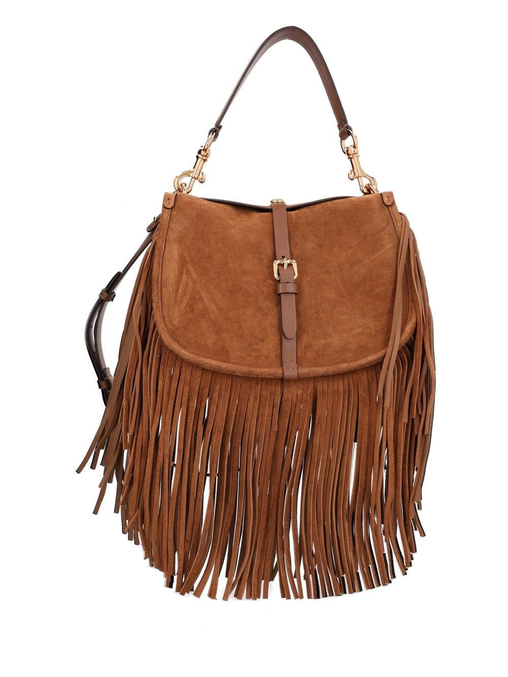 Etro Etro Women Medium Pony Suede Bag With Fringe