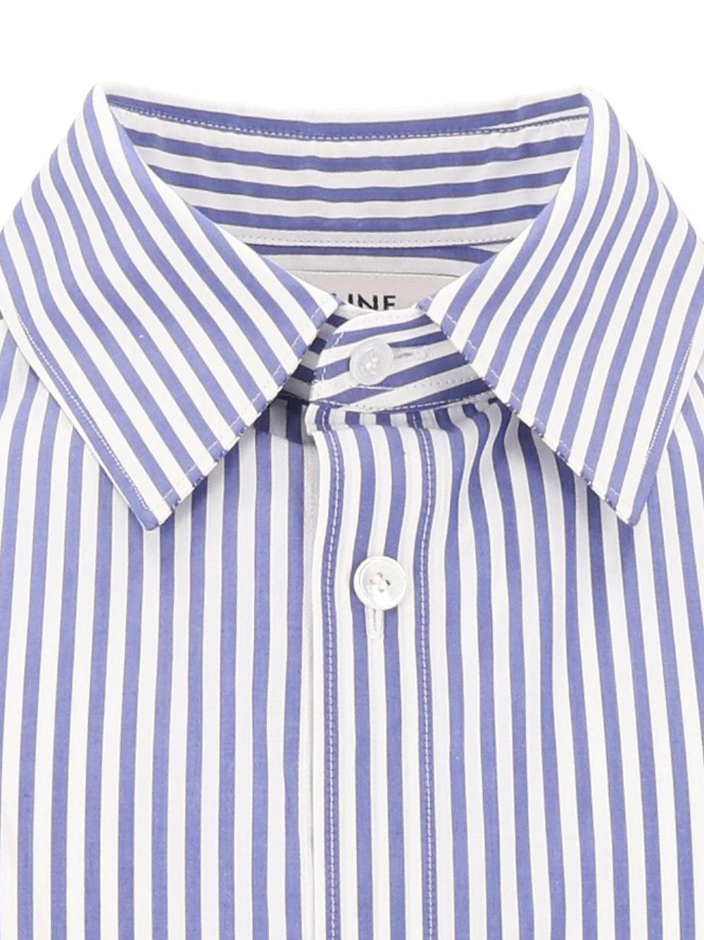 Celine Men Striped Cotton Shirt