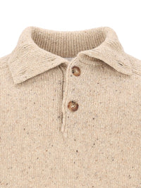 Marant Marant Men "Ken-Gb" Melange Polo Sweater