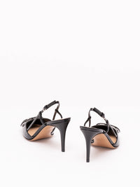 Valentino Garavani Women Vlogo Signature Patent Leather Slingback Pump 80Mm
