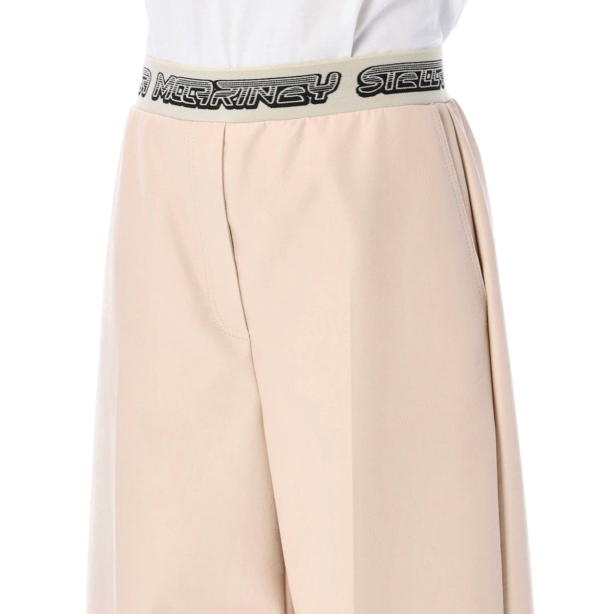 Stella McCartney Stella Mccartney Cropped Logo Pants Women
