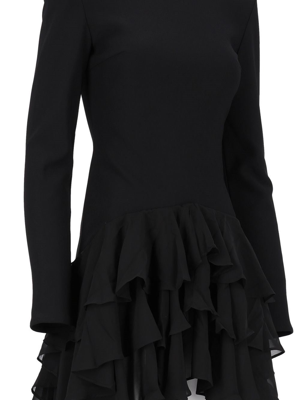 Rotate Rotate Women Ruffled Dress With Train