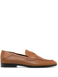 Tods Grained Leather Penny Loafers