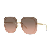 Dior Dior Sunglasses Square Rimless, Gold Frame and Brown Lens ULTRADIORSUB0F2