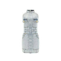 Balmain Balmain Denim Mini Dress Women