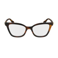 Salvatore Ferragamo Eyeglasses Cat Eye Full Rim, Blue Navy Frame and Clear Demo Lenses Lens SF2991414