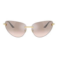 Versace Versace Sunglasses Cat Eye Rimless, Gold Frame and Pink Gradient Mirror Lens VE22811002/6F