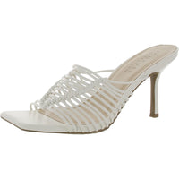 Womens Faux Leather Slip On Heels