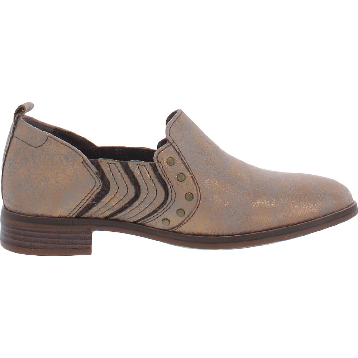 Trish Bell Womens Suede Slip On Round-Toe Shoes