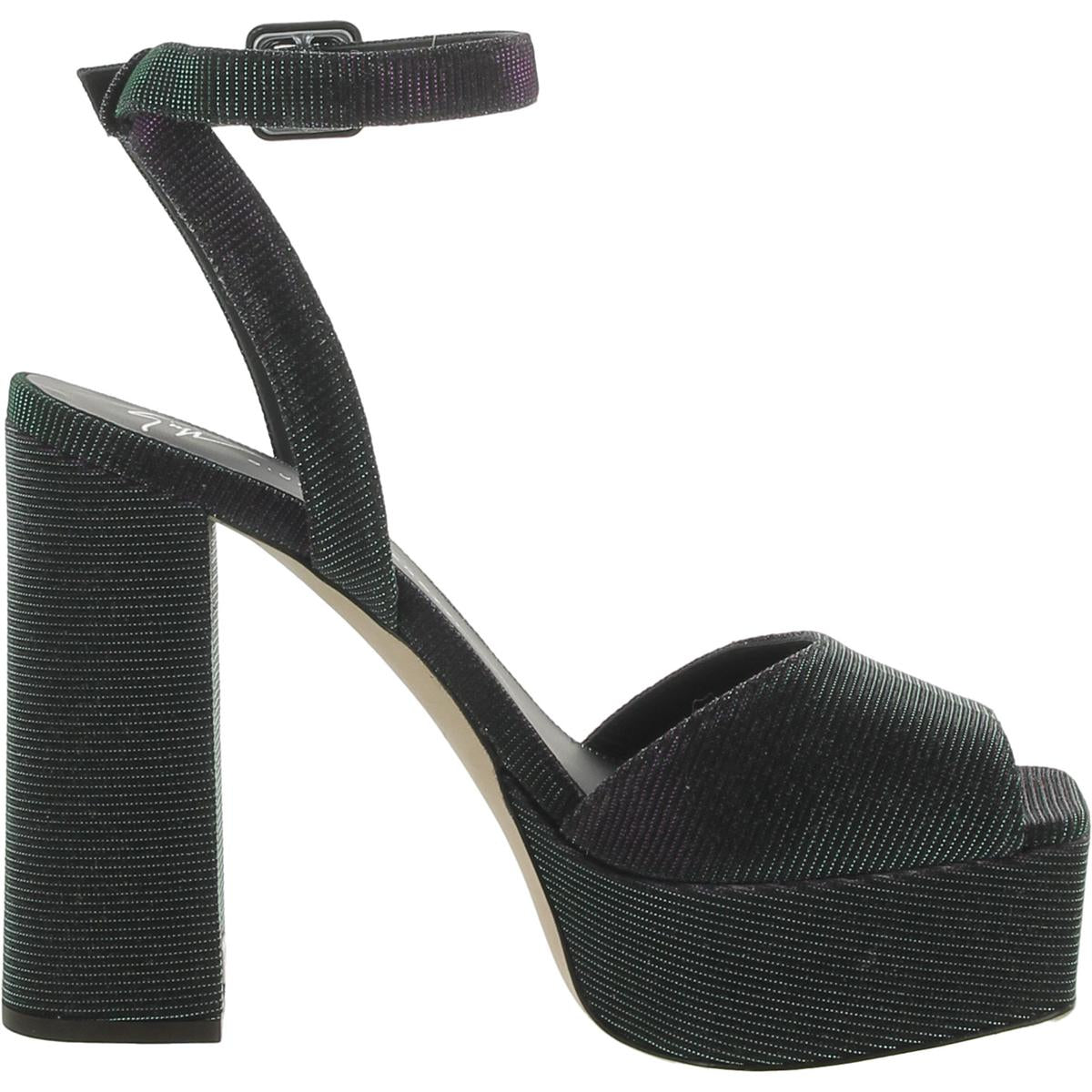 Blasvegas 80 Womens Glitter Ankle Strap Platform Sandals
