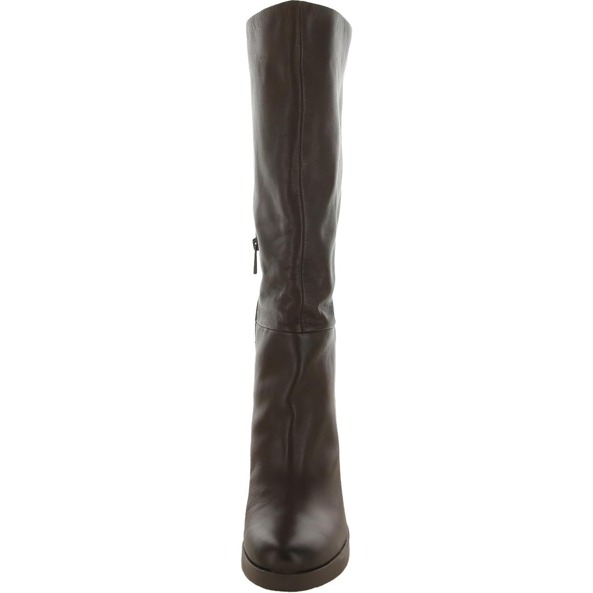 Genn-Align Womens Zipper Leather Knee-High Boots