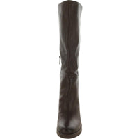 Genn-Align Womens Zipper Leather Knee-High Boots