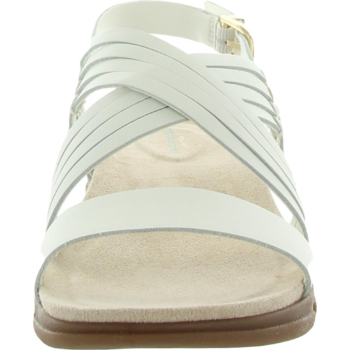 Marlis Womens Leather Padded Sole Slingback Sandals